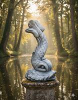 Fisch Brunnenfigur Gartendekoration